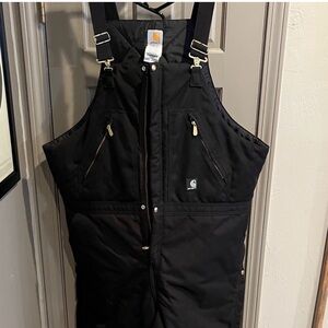 Carhartt Black Quilted Overalls